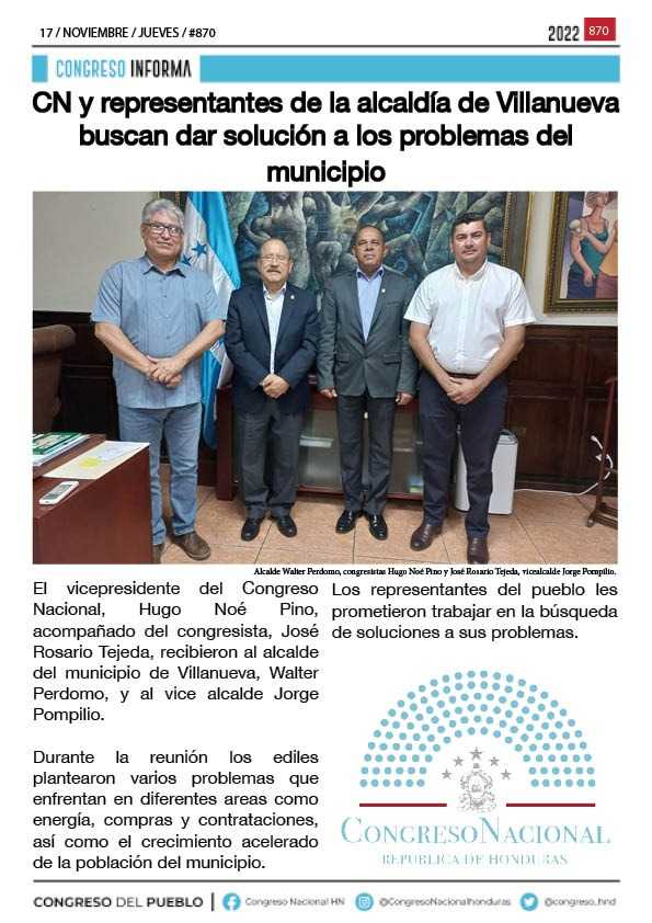CN y representantes de la alcaldía de Villanueva buscan dar solución a los problemas del municipio